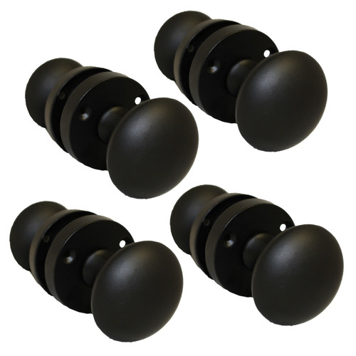 Moderne mattschwarze runde
