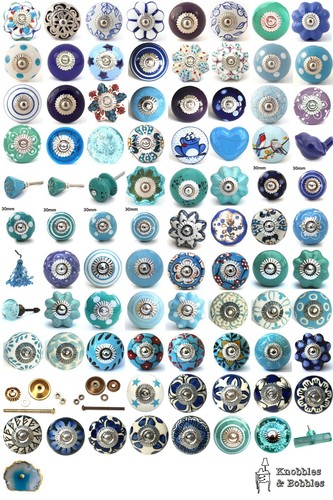 Blau lila türkis keramik - türkis,